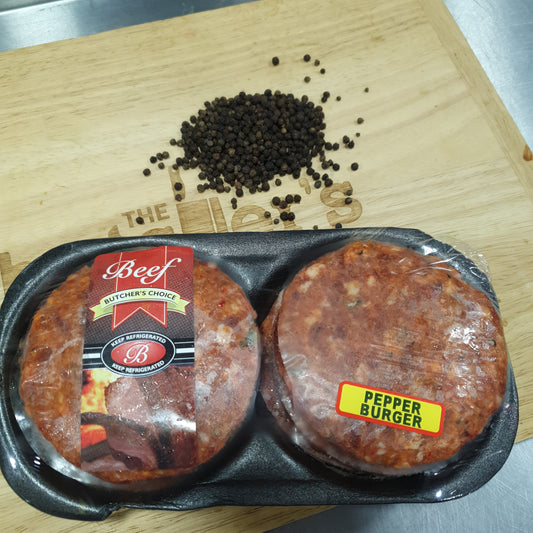BEEF PEPPER BURGER ( per kg )