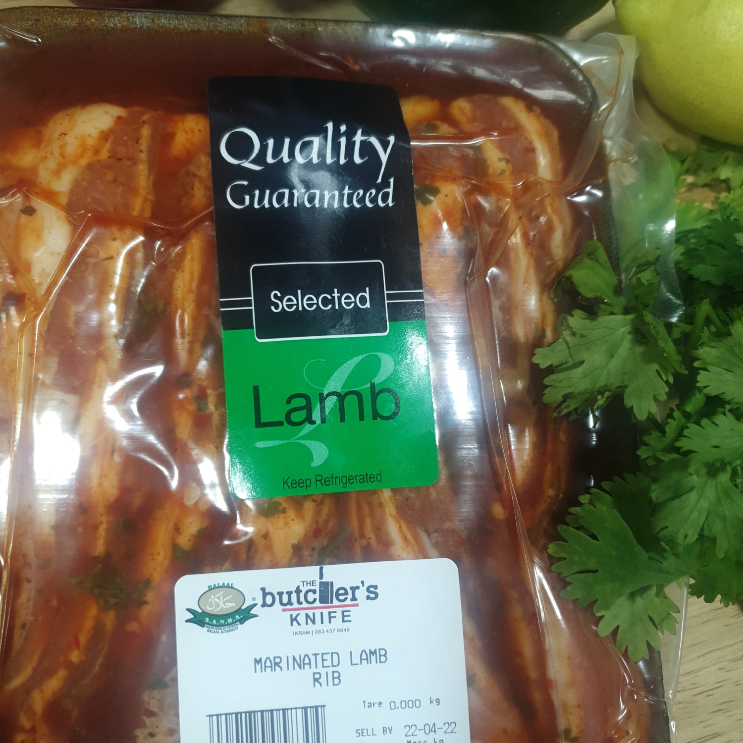 Marinated lamb