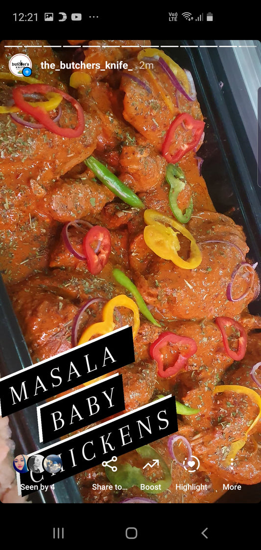 MARINATED BABY CHICKEN  ( EACH )